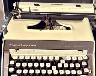 ($60- Vintage Remington “Miracle Tab” portable typewriter)