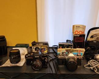 Some of the cameras and lenses