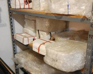 Lots of slip molds for making ceramic figures