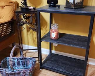 Modern side table, lantern, more home decor accessories