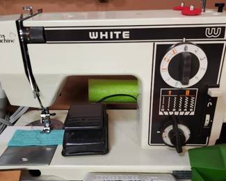 White "Jeans Machine" heavy duty sewing machine