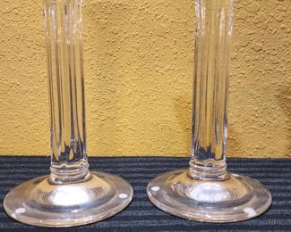 Tiffany crystal candlesticks