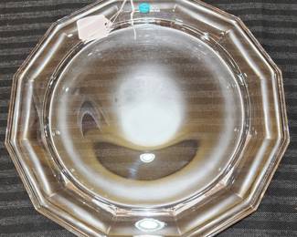 Crystal  serving plate by Tiffany and Co.