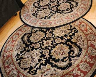 Wool 6 ft round rugs