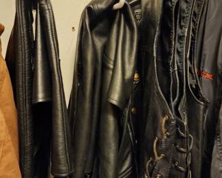 Leather riding gear