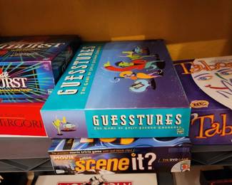 Dozens of board games, video interactive games