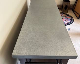 R36 - $250.  Bayside Kitchen Island - on wheels. Measures 60" x 20" x 38" tall. Very good, gently used condition! Minor scuffing on shelves and bottom. Doors on both sides - lots of storage. 
