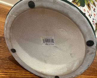 R49 - $95. Olio de Moringa Ceramic Floor Vase. Measures 13" x 21" tall. 