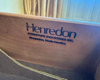 R2 - $950. Henredon Lighted Breakfront China Cabinet. Measures 70" wide x 20" deep x 92" tall. Moves in 2 pieces. 