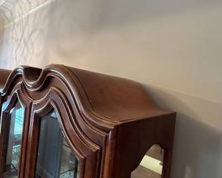 R111 - $400 EACH. Henredon Display Cabinets. Measures 40" wide x 18" deep x 83" tall. Glass shelves that are adjustable height. Excellent Condition!