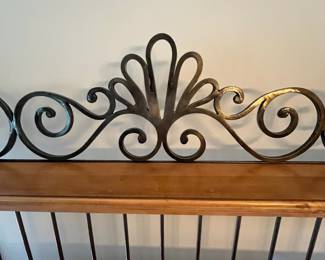 R110 - $350. Hickory White Buffet with added top. Measures 59" wide x 18" deep x 76" tall. Moves in 2 pieces. Bottom could be used as a buffet if you don't need/want the top part. 