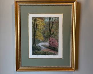 R18 - $30. Harold Altman. Path I. 1993. #209/285. Framed it measures 20.5" x 24". 
