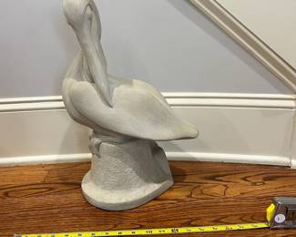 R13 - $40. Austin Production Resin Pelican. Measures 11" x 17.5". 