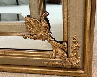 R107 - $95. Large Ethan Allen Wall Mirror. Measures 31.5" x 39.5". 