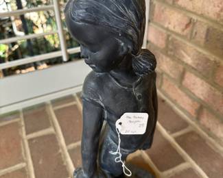 R42 - $25. Hen Feathers Sculpture. Measures 20" tall. Heavy resin material. 