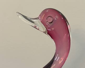 R52 - $250. Murano Glass Duck. Measures 5" wide x 13" tall. No issues noted. 