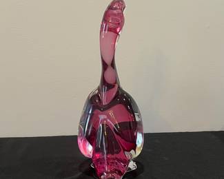 R52 - $250. Murano Glass Duck. Measures 5" wide x 13" tall. No issues noted. 