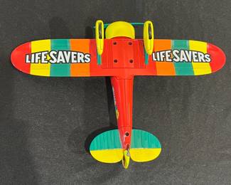 R86 - $30 PAIR. Liberty Classics Life Savers Candy Airplane & Blimp Diecast. 