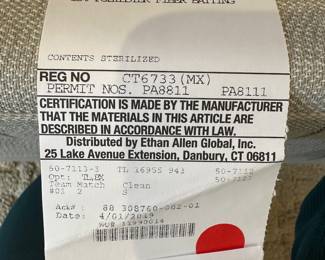 R3 - $1,250. Ethan Allen Sofa. "Bennett Roll-Arm Three Seat Sofa". Measures 83" long x 36" deep x 32" tall.  Excellent condition!