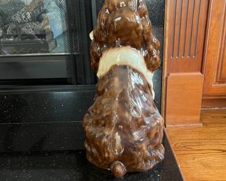 R77 - $85. Large Porcelain Spaniel. Measures 17" x 24" tall. Excellent Condition. 