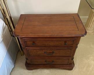 R6 - $150. PAIR of Large Nightstands. Measures 32" wide x 18" deep x 30.5" tall. 