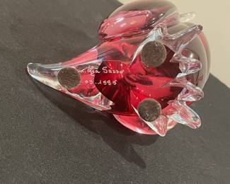 R52 - $250. Murano Glass Duck. Measures 5" wide x 13" tall. No issues noted. 