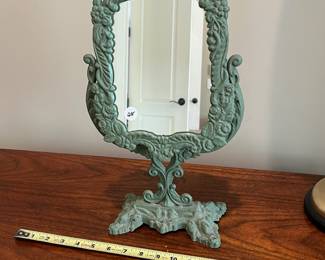 R99 - $20. Table top Mirror. Measures 9" x 15.25" tall
