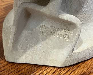 R13 - $40. Austin Production Resin Pelican. Measures 11" x 17.5". 