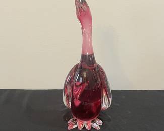 R52 - $250. Murano Glass Duck. Measures 5" wide x 13" tall. No issues noted. 