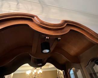 R111 - $400 EACH. Henredon Display Cabinets. Measures 40" wide x 18" deep x 83" tall. Glass shelves that are adjustable height. Excellent Condition!