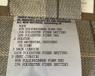 R3 - $1,250. Ethan Allen Sofa. "Bennett Roll-Arm Three Seat Sofa". Measures 83" long x 36" deep x 32" tall.  Excellent condition!