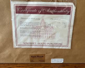 R16 - $175. "Childhood Memories" G. Harvey with COA. #431 / 1950. Framed it measures 36" x 32". 