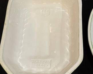 R131 - $20. Vintage Bassano Italy Asparagus / Egg Plant Mold Wall Hangings. v