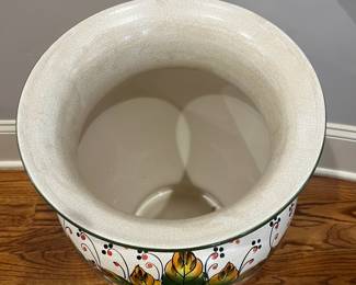 R49 - $95. Olio de Moringa Ceramic Floor Vase. Measures 13" x 21" tall. 