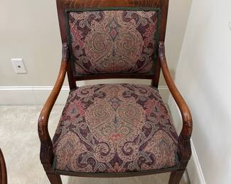 Chairs are 22.5" wide x 36" tall. 