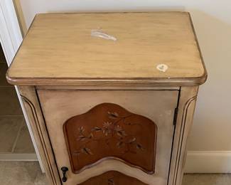 R127 - Storage Cabinet. Measures 20.25" x 14" x 38.25" tall. Has surface damage on the top. 
