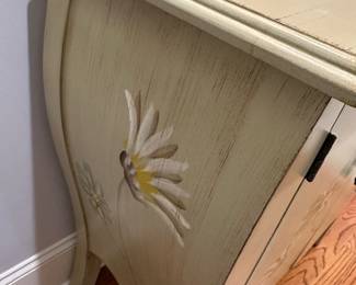 R5 - $60. Painted Storage Cabinet. Measures 26" x 15" x 23.5" tall. 