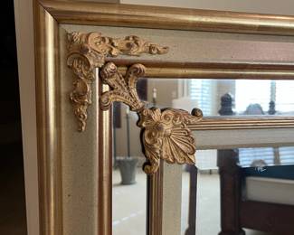 R107 - $95. Large Ethan Allen Wall Mirror. Measures 31.5" x 39.5". 