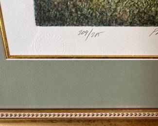 R18 - $30. Harold Altman. Path I. 1993. #209/285. Framed it measures 20.5" x 24". 