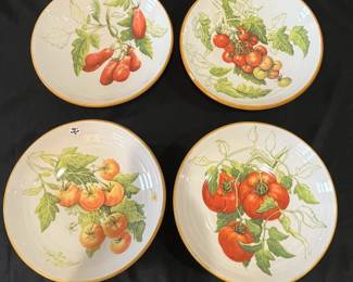 R73 - $20. Williams Sonoma Set of 4 Pasta Bowls. They all have small chips around the edge. 