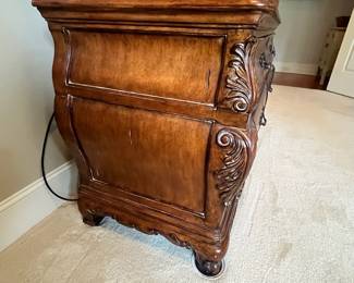 R113 - $550. Chateau Provence by Thomasville Armoire. Measures 49.5" wide x 23" deep x 84" tall. 