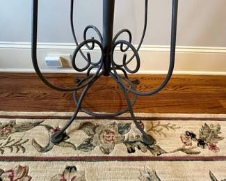 R109 - $100. Heavy duty Iron Coat Rack. Measures 22" wide x 72" tall. 