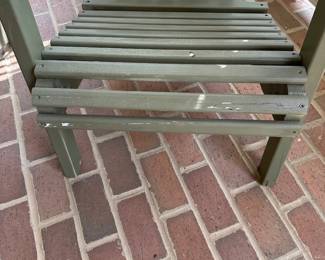 R43 - $30 PAIR of wooden Adirondack Chairs. They are wiggly and need some work before use!