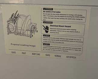 R119 - $125. Farberware Countertop Dishwasher. Model FDW05AS8WHA. A 6-place setting portable countertop dishwasher designed for small kitchens, apartments, dorms, RVs, and boats. 