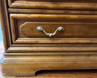 R112 - $750. Henredon Marble Top Server. Measures 44.5" x 20.5" x 35" tall. 3 drawers all slide easily - beautiful piece!