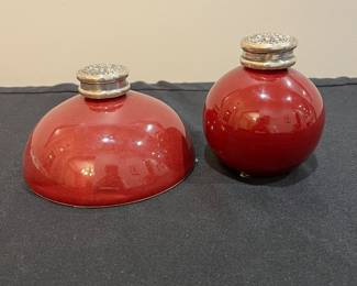 R130 - $40. Maitland Smith Set of Vanity Jars. 