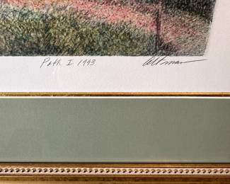 R18 - $30. Harold Altman. Path I. 1993. #209/285. Framed it measures 20.5" x 24". 