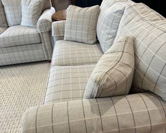 R3 - $1,250. Ethan Allen Sofa. "Bennett Roll-Arm Three Seat Sofa". Measures 83" long x 36" deep x 32" tall.  Excellent condition!