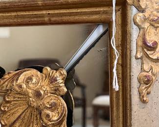 R107 - $95. Large Ethan Allen Wall Mirror. Measures 31.5" x 39.5". 