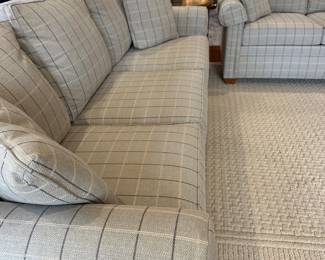 R3 - $1,250. Ethan Allen Sofa. "Bennett Roll-Arm Three Seat Sofa". Measures 83" long x 36" deep x 32" tall.  Excellent condition!